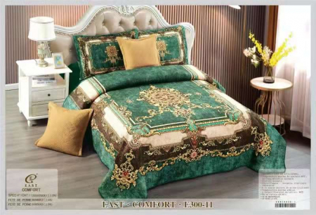 CUVERTURI - Set Cuvertura Din Catifea 5 Piese - Green Regal