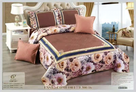 CUVERTURI - Set Cuvertura Din Catifea 5 Piese - Versilia Roses