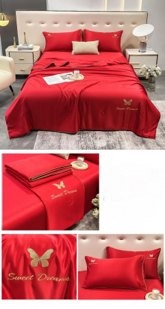 Pilote - Set Luxury Matase Cu Pilota Subtire - Rosu