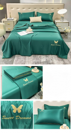 Set Luxury Matase Cu Pilota Subtire - Verde [0]
