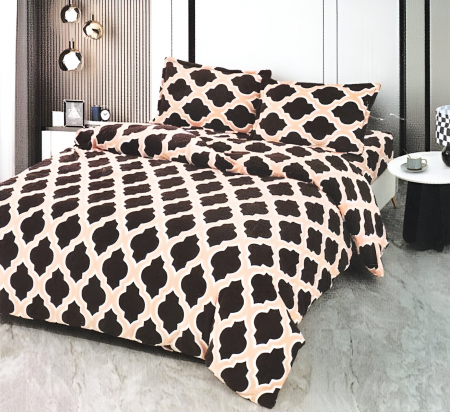 PĂTURI - Set Patura Cocolino Cu Blanita si Fete De Perna- Maro Royal