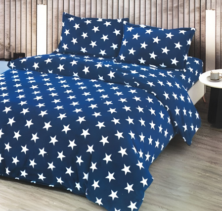 PĂTURI - Set Patura Cocolino Cu Blanita si Fete De Perna - Stars