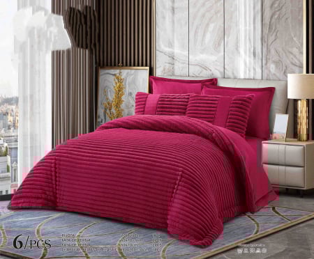 Lenjerii Pufoase Fluffy/Rabbit - Set Pilota RABBIT Luxury Edition - Rosu Cherry