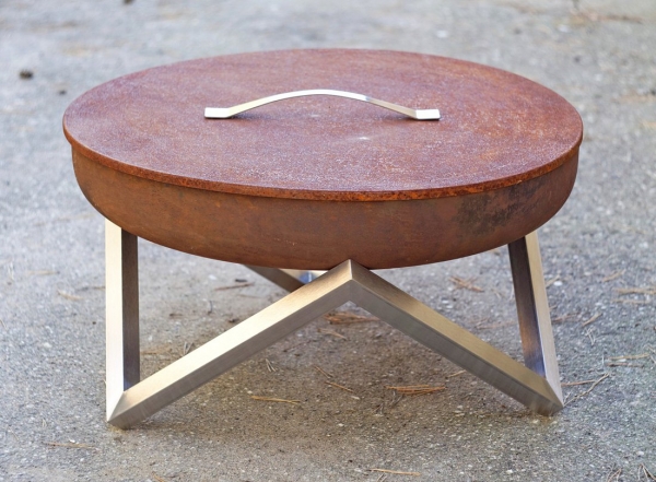 Capac pentru fire pit cu aspect ruginit [2]