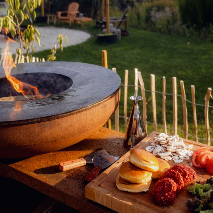 Grătar cu plită BonBiza Island Corten [6]