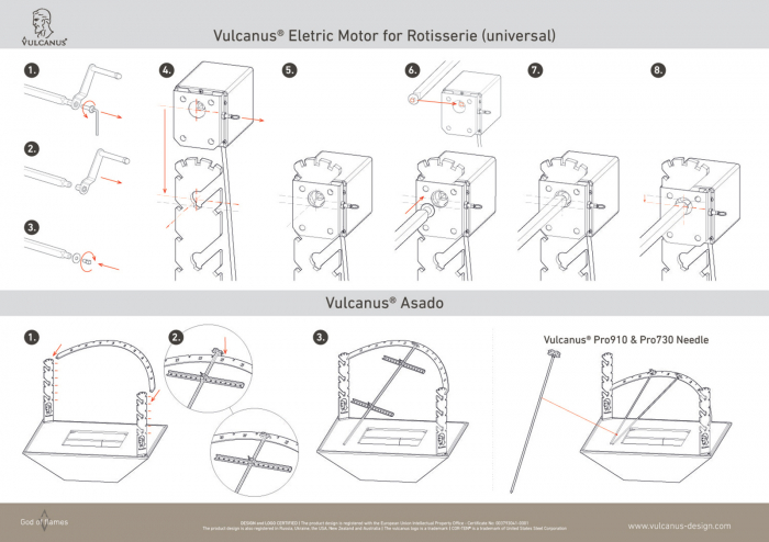 Sistem de rotiserie tip Asado VULCANUS® [3]