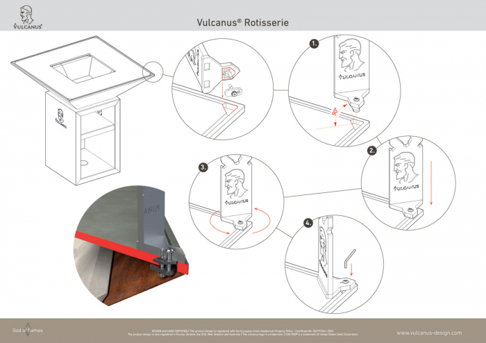 Sistem de rotiserie tip Asado VULCANUS® [4]