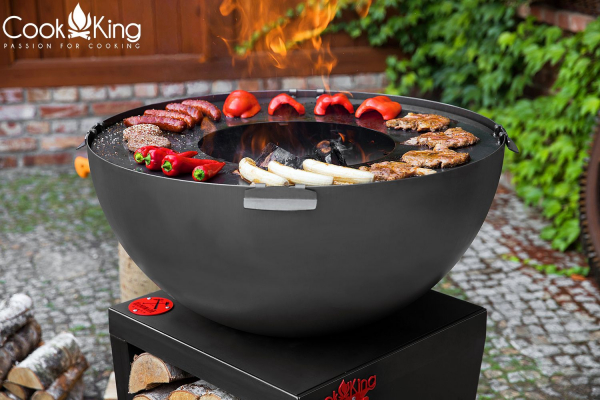 Vatră de foc exterior cu plită și grill Santos [3]