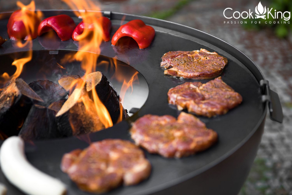 Vatră de foc exterior cu plită și grill Santos [6]