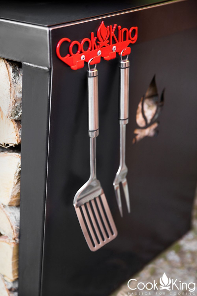 Vatră de foc exterior cu plită și grill Santos [8]