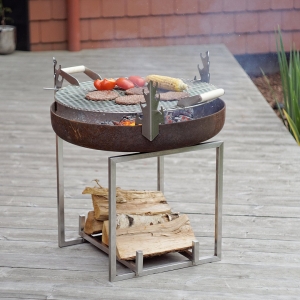 Vetre de foc - Set Fire Pit Nagliai + Gratar
