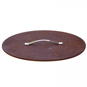 Accesorii grătare și vetre de foc - Capac pentru fire pit cu aspect ruginit