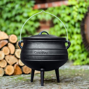 Ceaun fontă cu capac African Pot