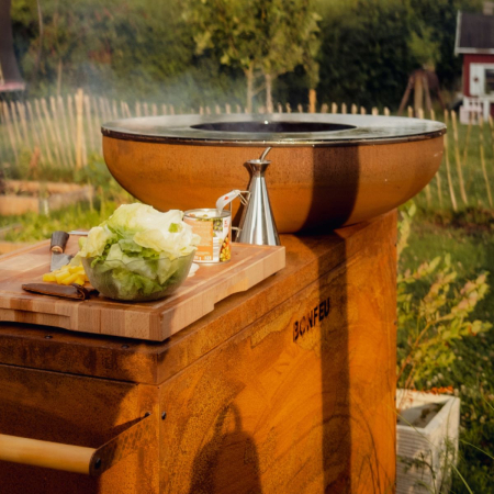 Grătar cu plită BonBiza Island Corten [4]