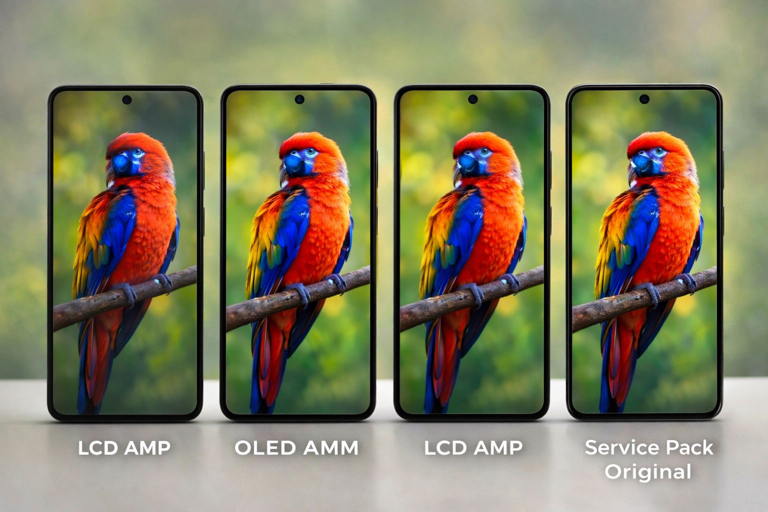 Comparatie: Display Samsung A36 Mecanico vs Service Pack