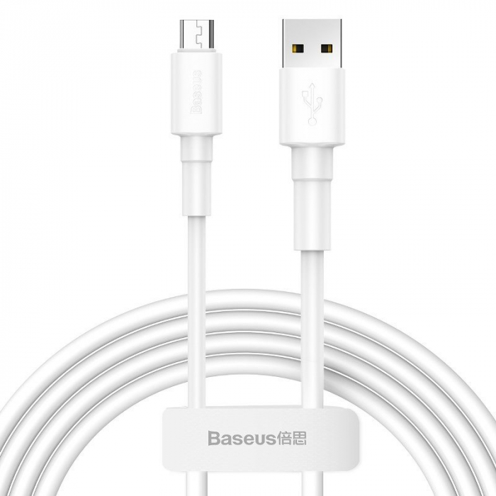 Cablu USB Baseus Mini micro USB 2.4A 1m (Alb) [1]