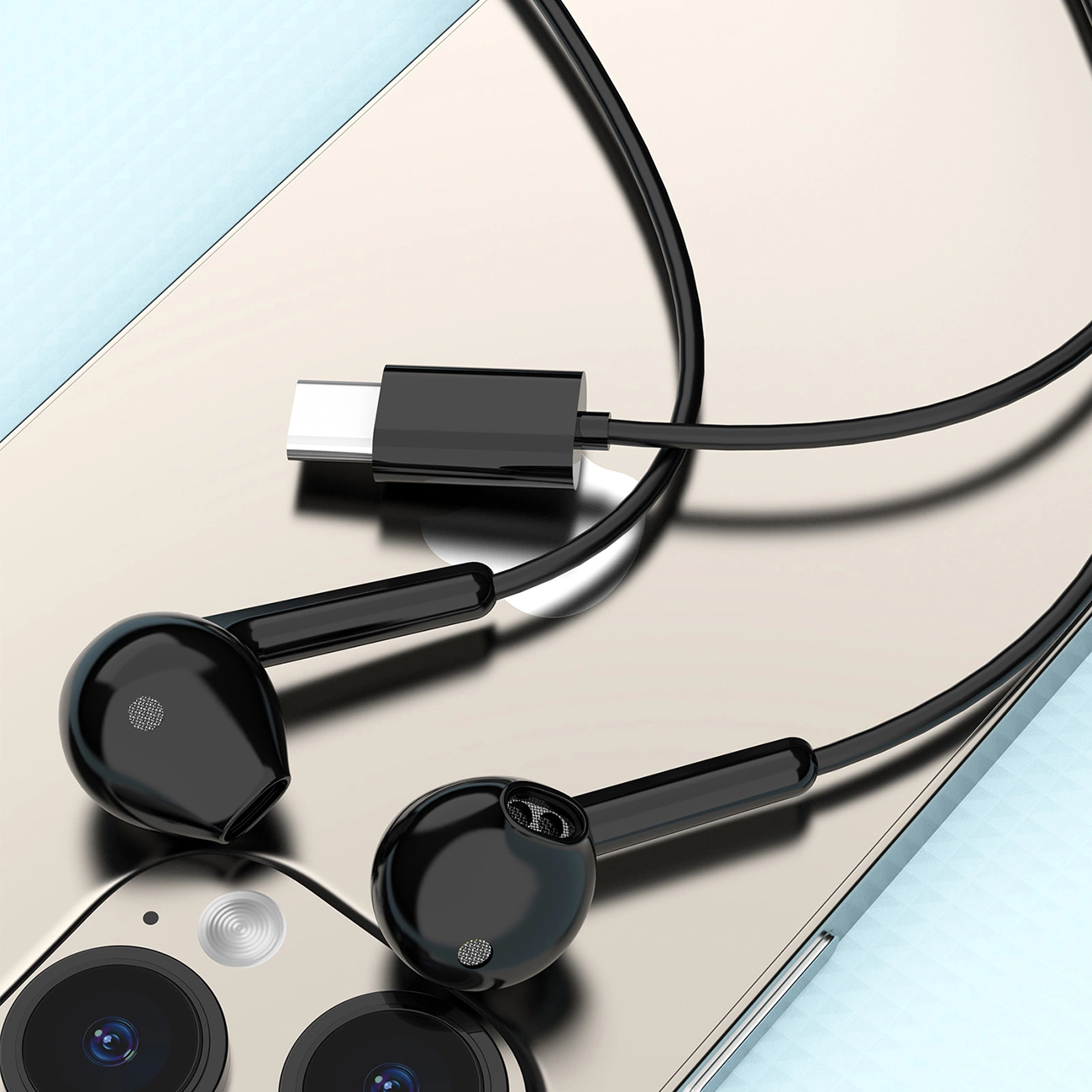 Căști Dudao X3C In-Ear cu fir USB-C 1,2m - Negru [2]
