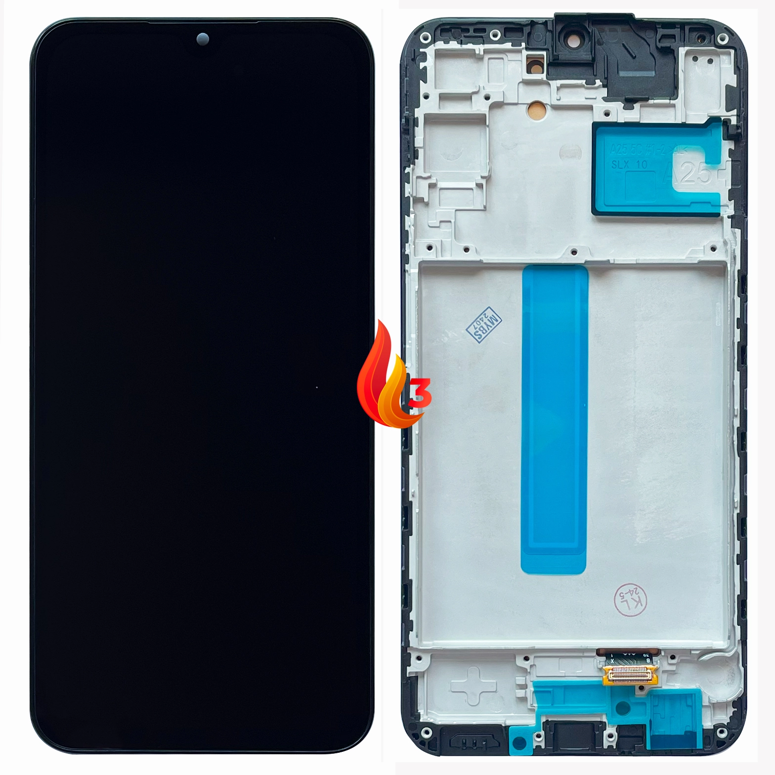 Display Samsung A25 5G cu rama OLED negru [1]