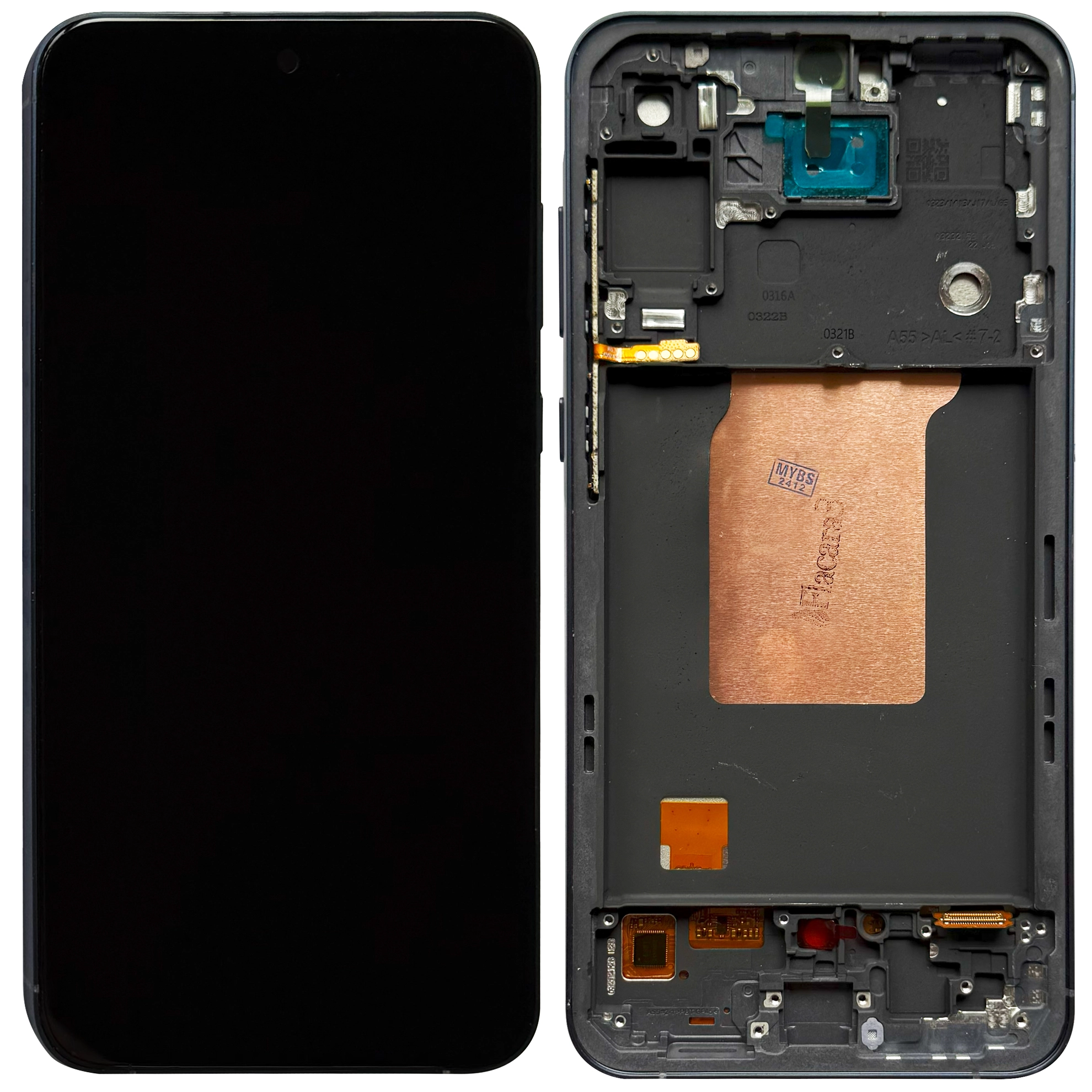 Display Samsung A55 cu rama, Negru [1]