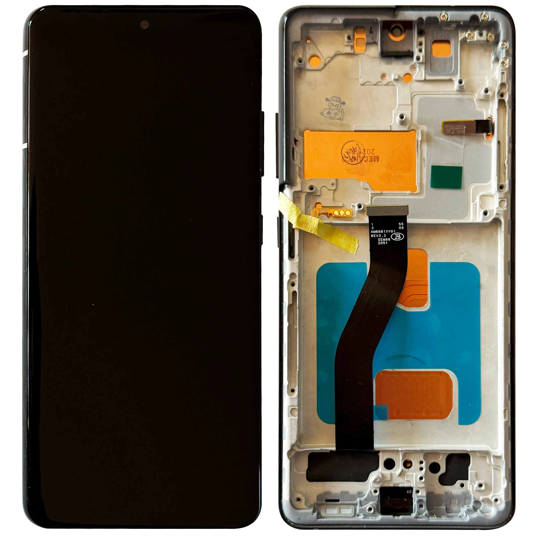 Display Samsung S21 Ultra 5G LCD cu rama, Negru [1]