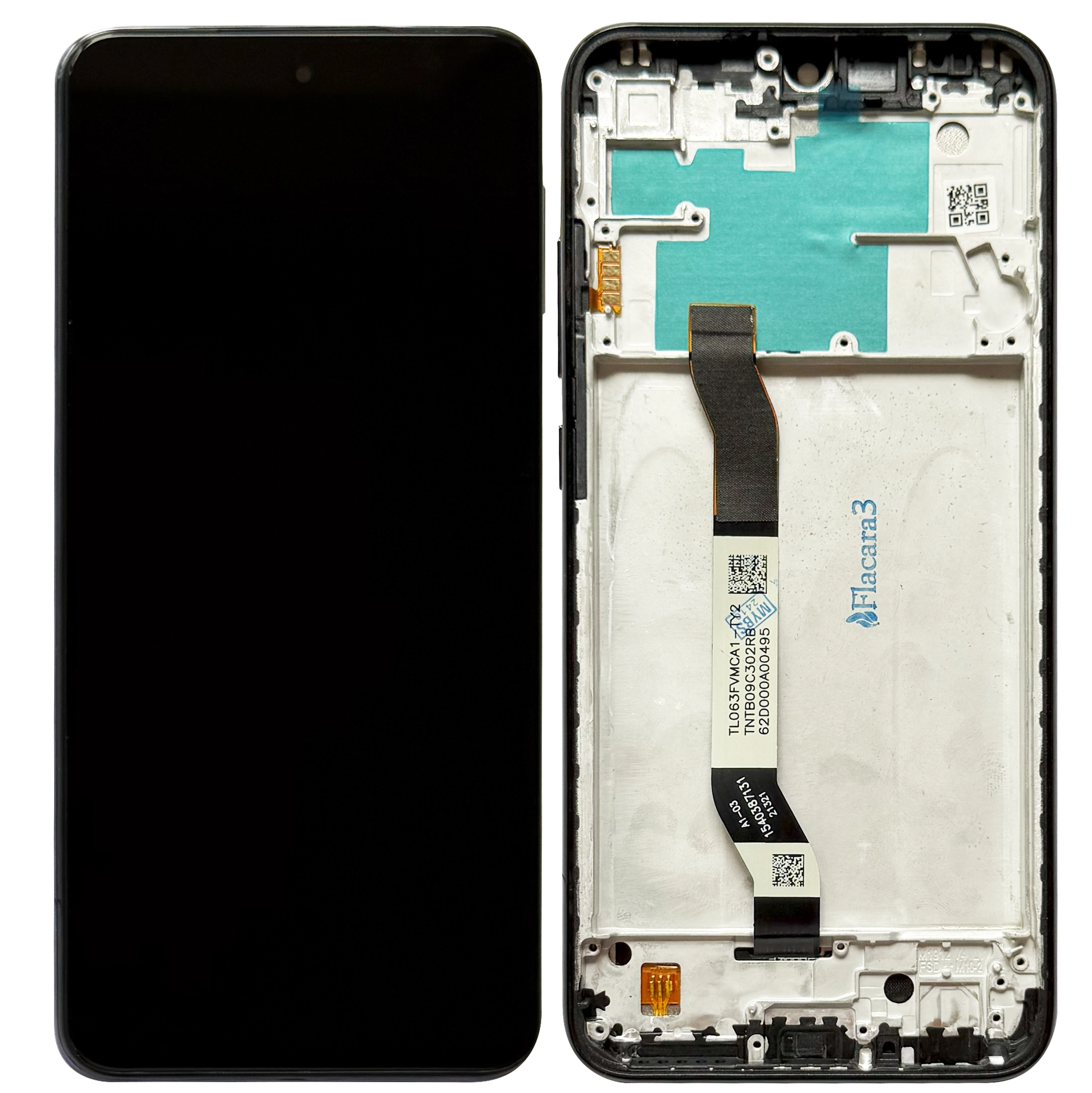 Display Xiaomi Redmi Note 8 cu rama, Negru [1]