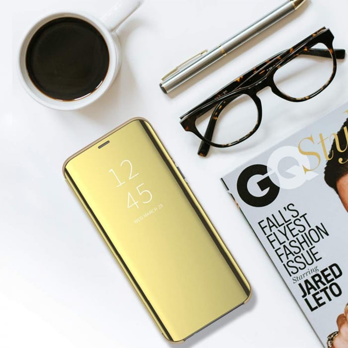 Husa clear view Samsung S10 plus, Gold [3]
