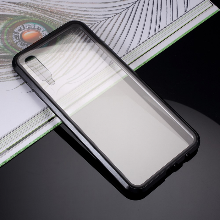 Bumper magnetic sticla fata-spate Samsung A50 - Negru [3]