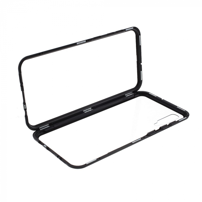 Bumper magnetic sticla fata-spate Samsung A50 - Negru [2]