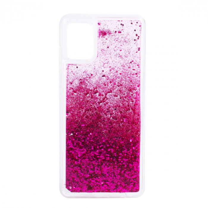 Husa silicon lichid sclipici Samsung S20 Plus, Roz [1]