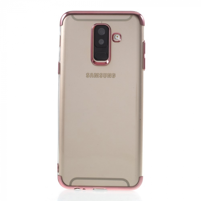 Husa silicon placat sus-jos Samsung A5/A8 (2018) - rose [1]