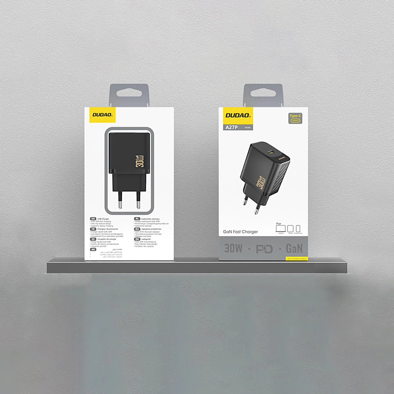Încărcător de perete Dudao A27P 30W PD GaN USB-C – Negru [2]