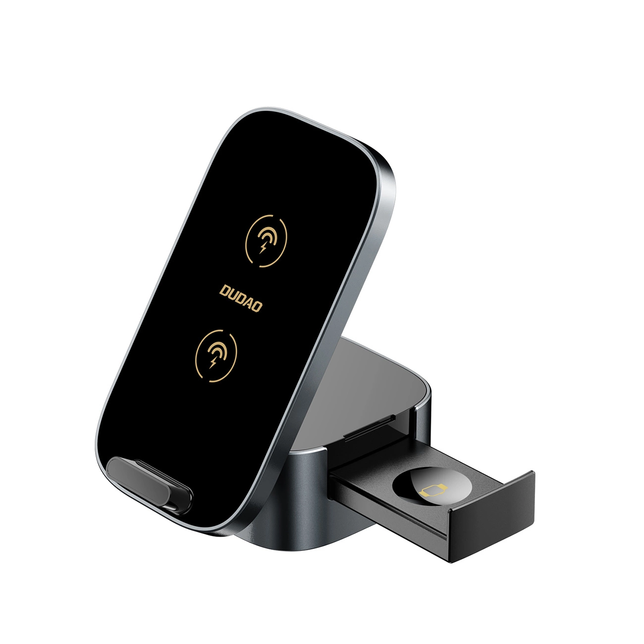 Dudao A11Pro+ 15W Încărcător inductiv 3 în 1 pentru telefon / smartwatch / căști – Negru [3]