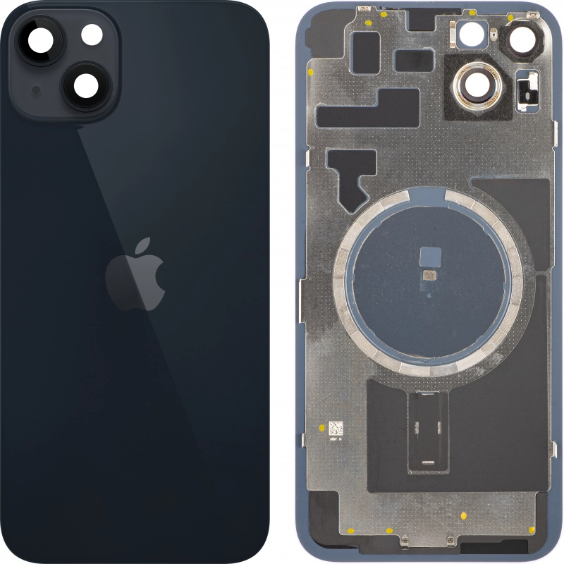 Spate telefon: Capac baterie Iphone 14 Plus cu Lentile si Magnet, Negru [1]