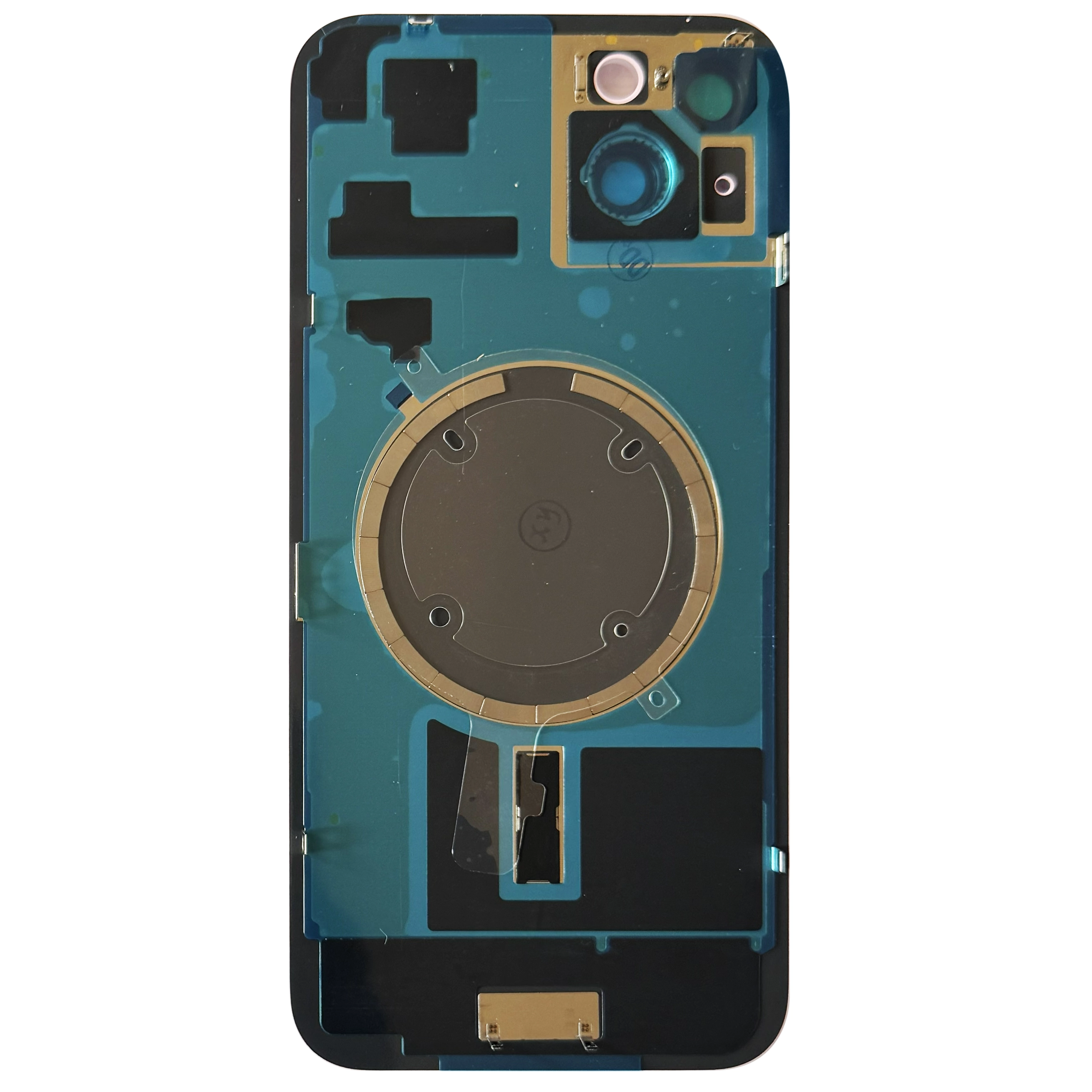 Spate telefon: Capac baterie Iphone 15 Plus cu Lentile si Magnet, Negru [2]