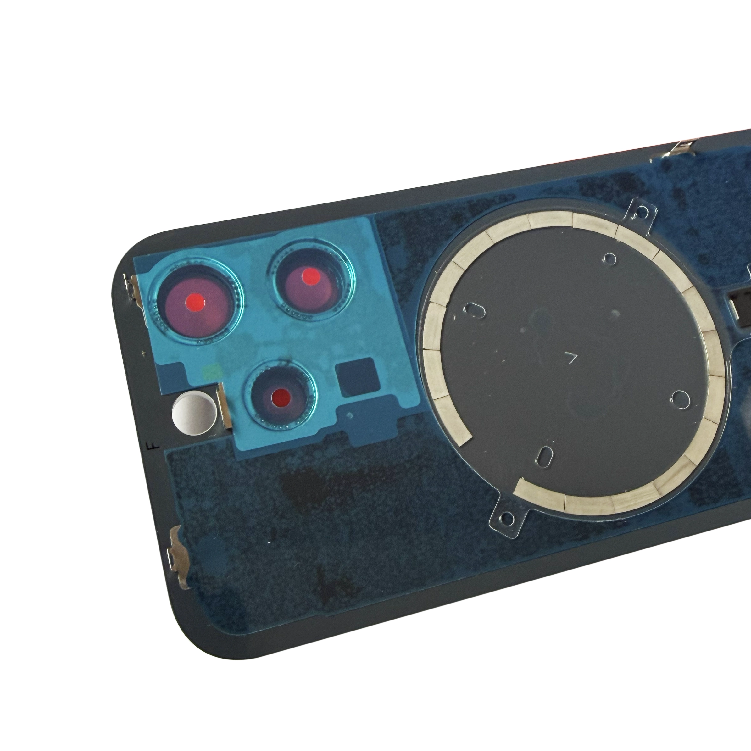 Spate telefon: Capac baterie Iphone 15 Pro cu Lentile si Magnet, Alb [3]
