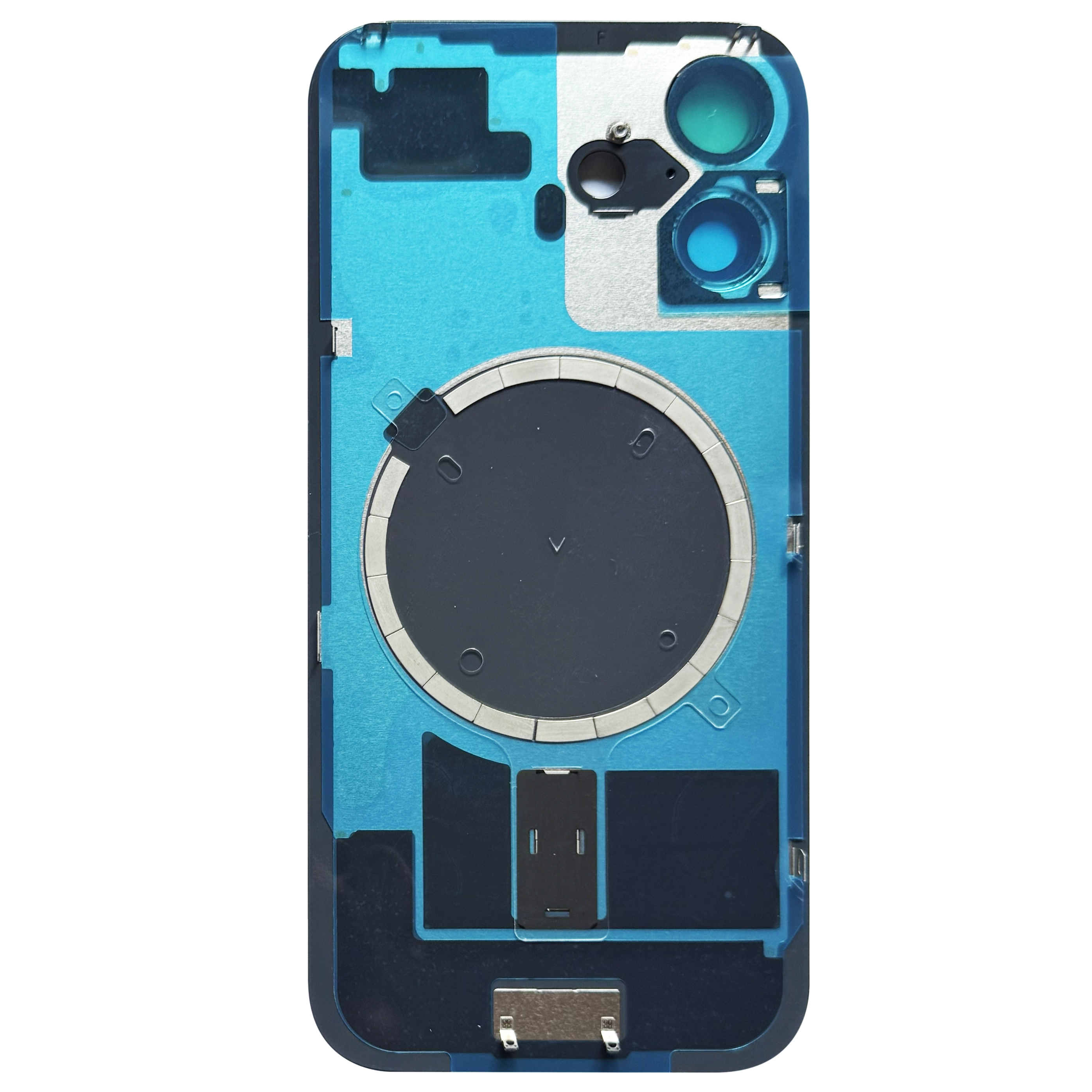 Spate telefon: Capac baterie Iphone 16 cu Lentile si Magnet, Ultramarine [2]
