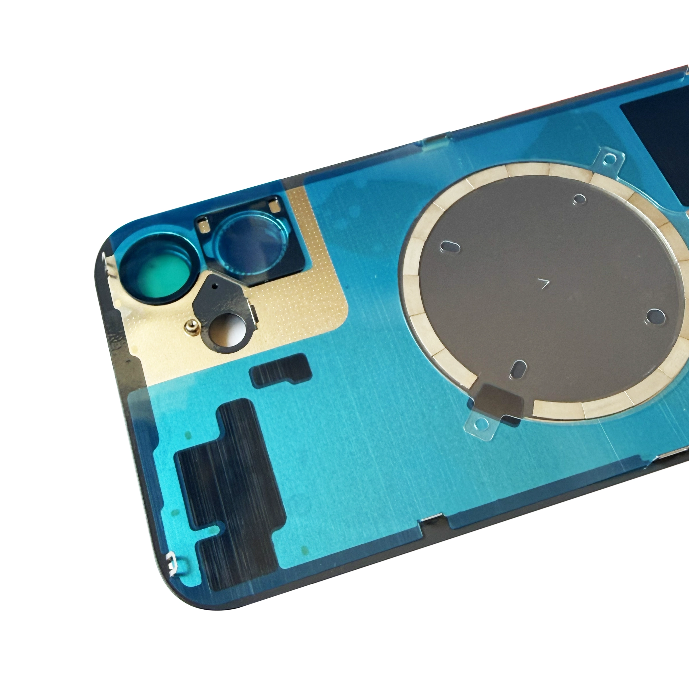 Spate telefon: Capac baterie Iphone 16 Plus cu Lentile si Magnet, Alb [3]