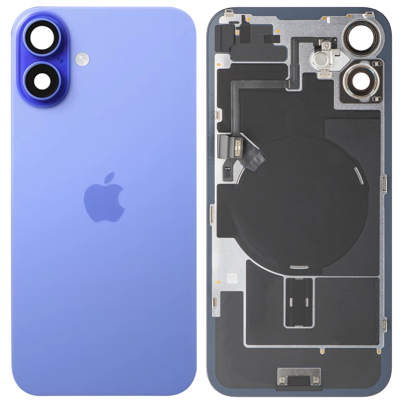 Spate telefon: Capac baterie Iphone 16 Plus cu Lentile si Magnet, Ultramarine [1]