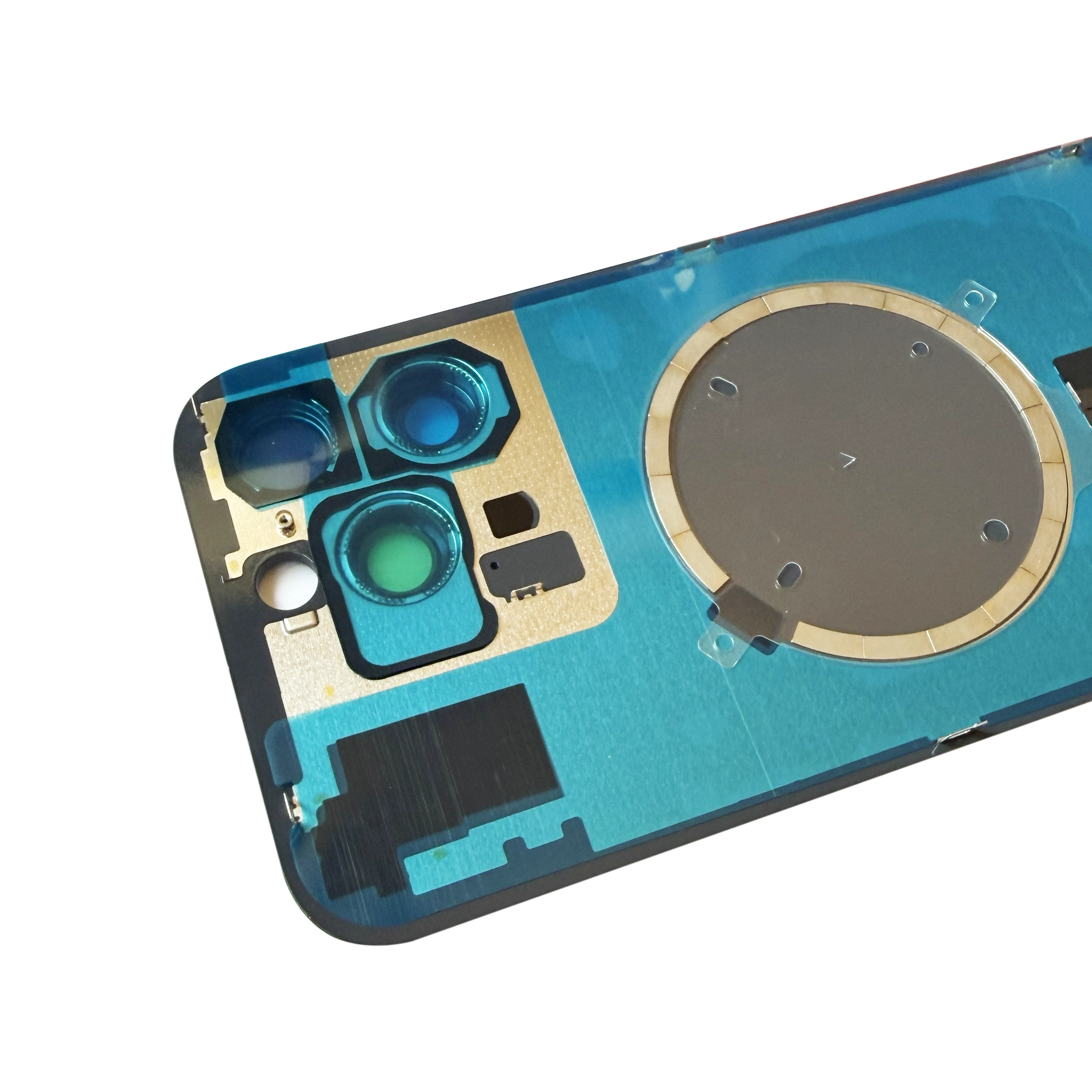 Spate telefon: Capac baterie Iphone 16 Pro Max cu Lentile si Magnet, Natural [3]