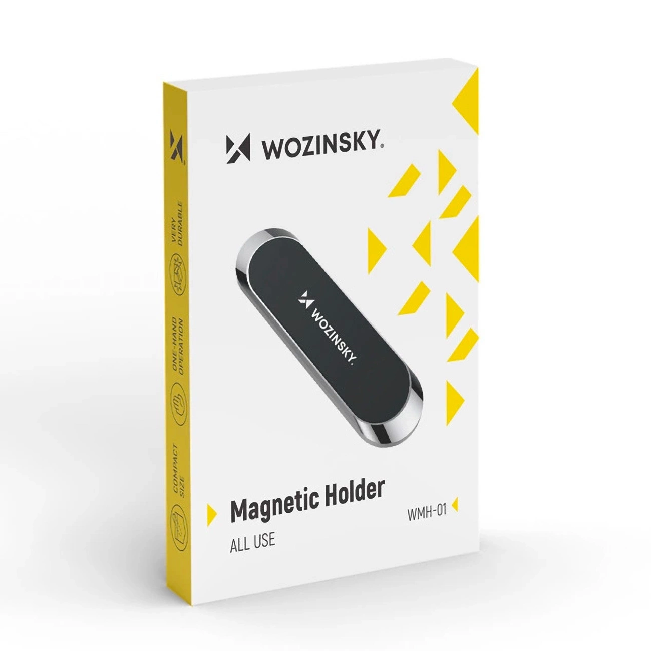 Suport magnetic pentru bord Wozinsky, autoadeziv – Negru (WMH-01) [3]