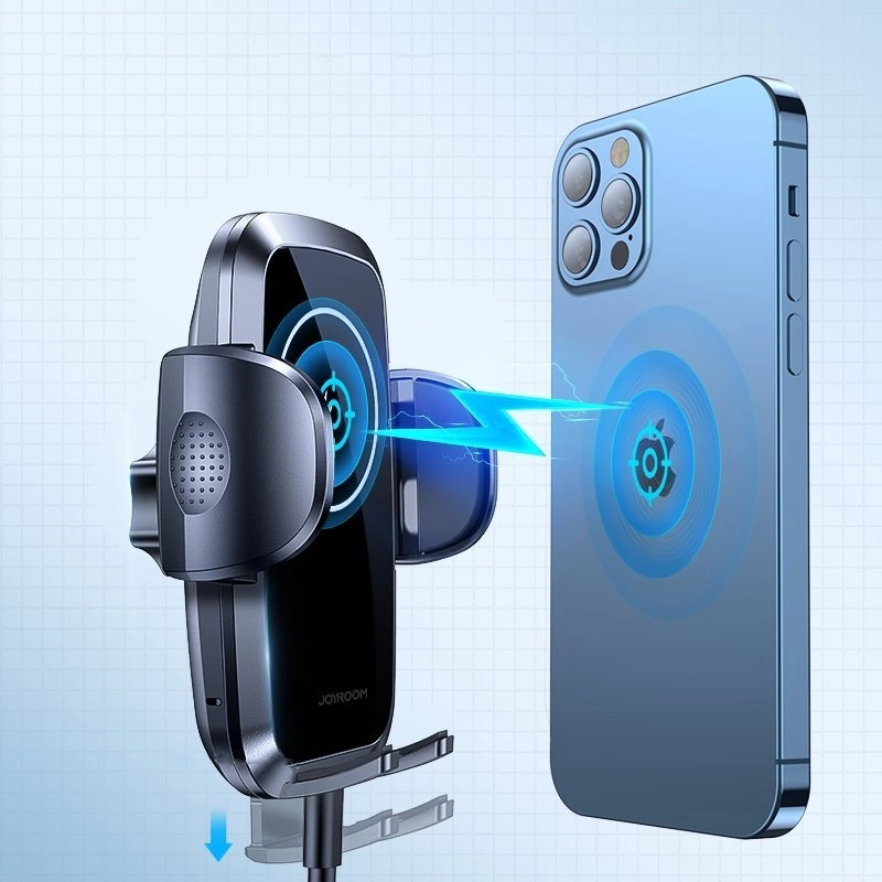 Suport auto Joyroom pentru grila de ventilație cu încărcător wireless Qi 15W – Negru (JR-ZS241) [3]