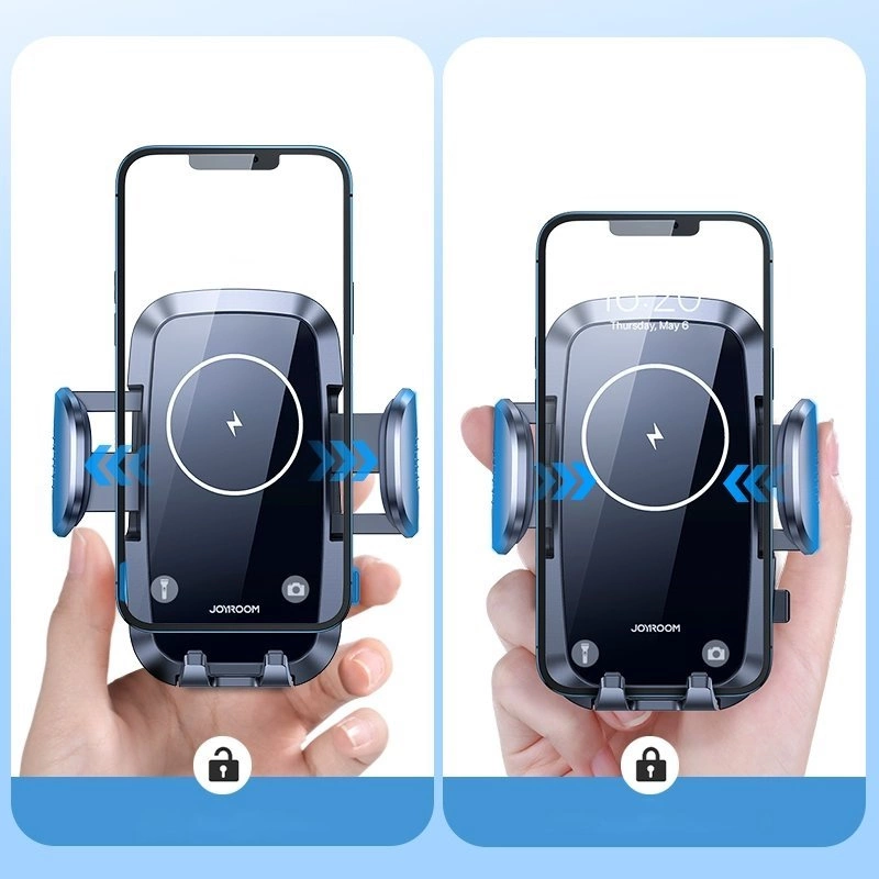 Suport auto Joyroom pentru grila de ventilație cu încărcător wireless Qi 15W – Negru (JR-ZS241) [4]