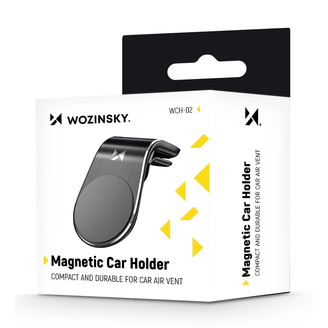 Suport magnetic pentru telefon Wozinsky pe grila de ventilație – Negru (WCH-02) [4]