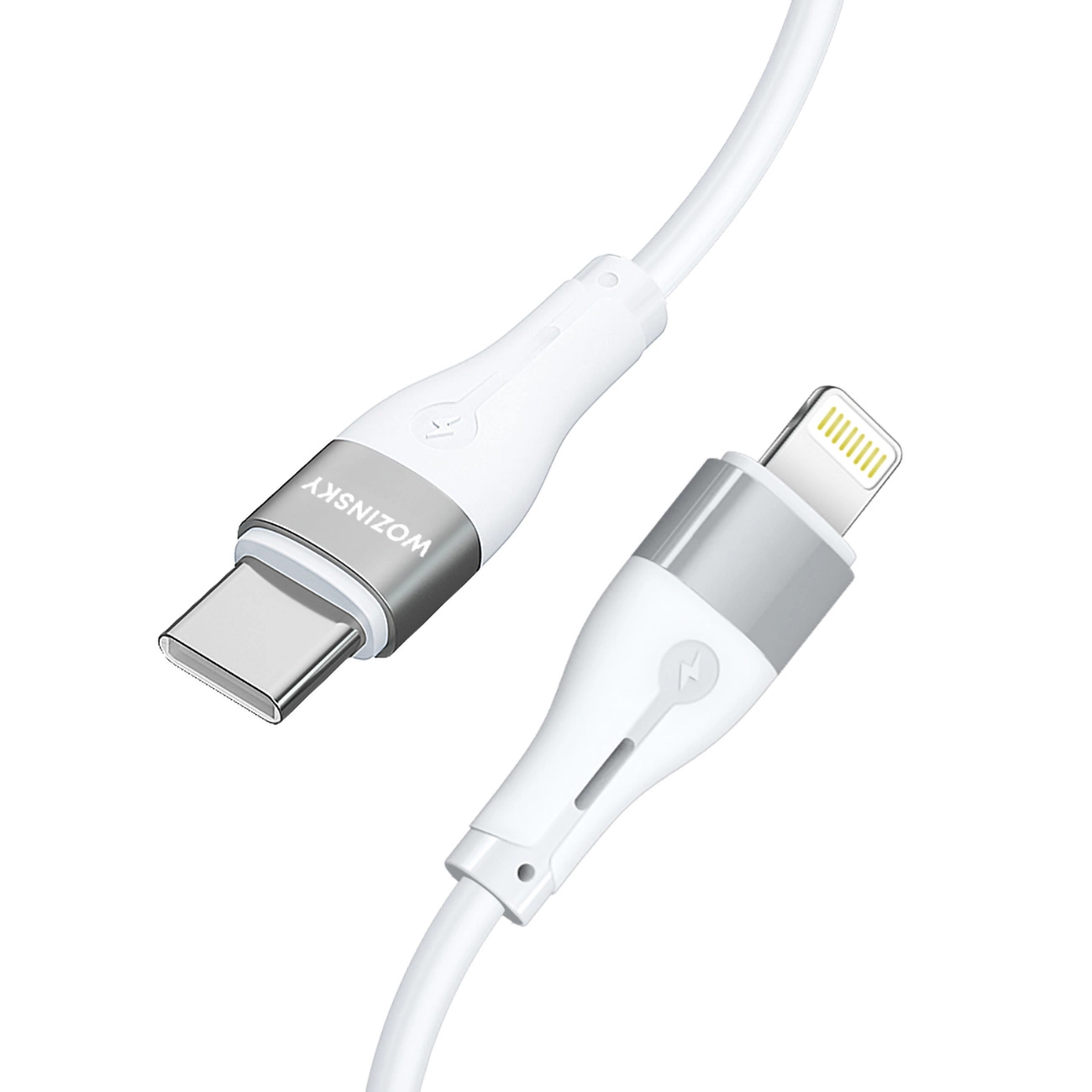 Wozinsky WSTCL1 Cablu Lightning / USB-C PD 27W, lungime 1 m – alb [2]