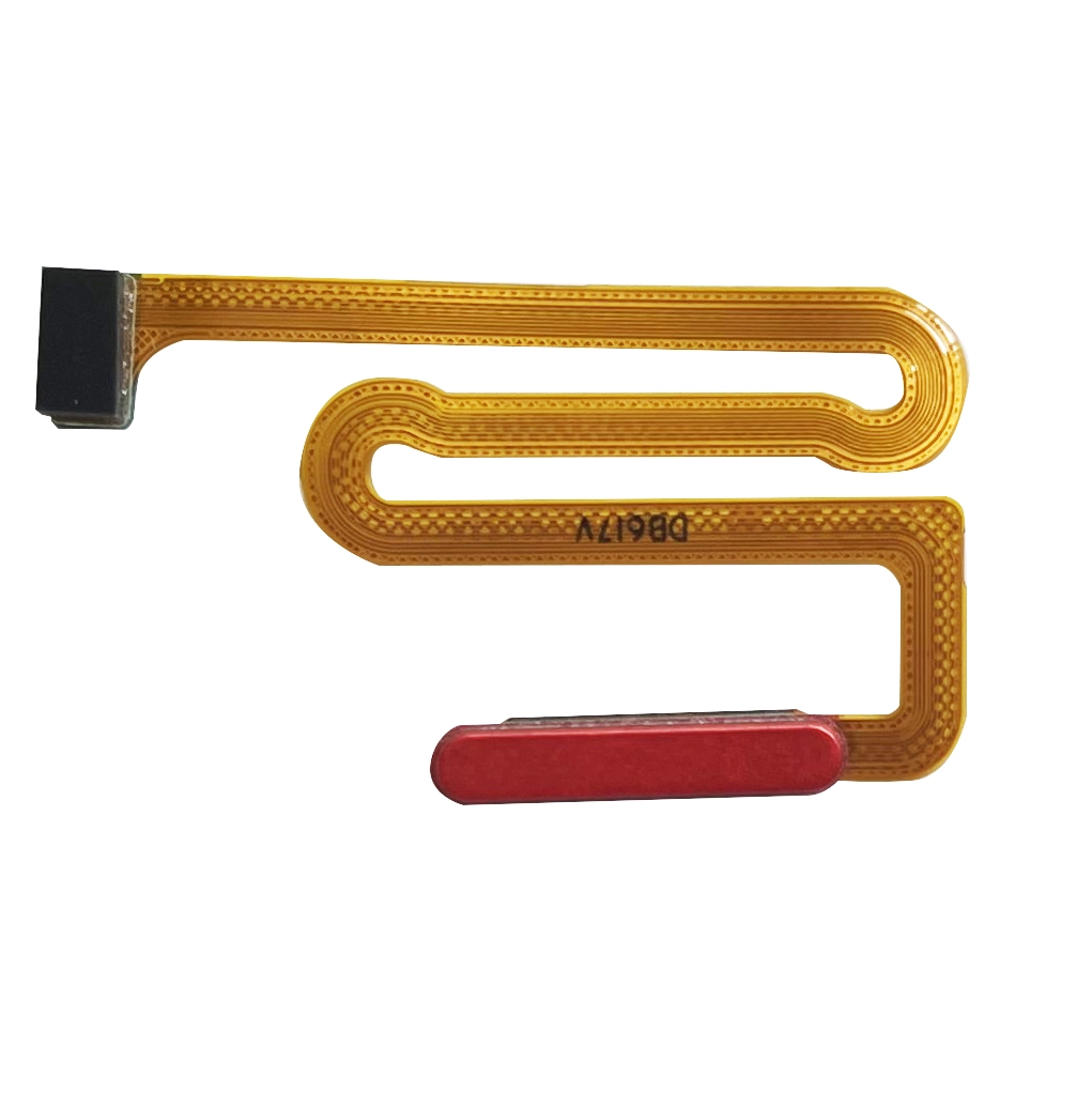 Banda flex senzor amprenta - Banda flex cu senzor amprenta si buton on/off Samsung A12 / A12 Nacho, Rosu