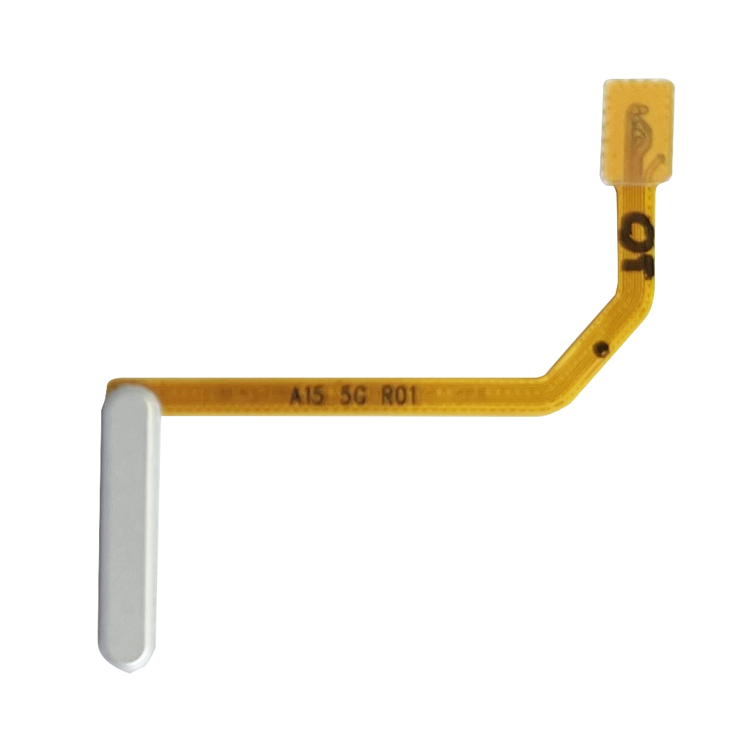 Banda flex senzor amprenta - Banda flex cu senzor amprenta si buton on/off Samsung A15 5G, Silver