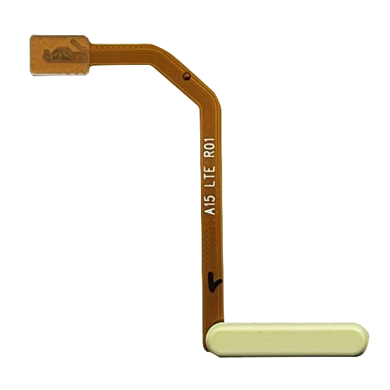Banda flex senzor amprenta - Banda flex cu senzor amprenta si buton on/off Samsung A15, Galben