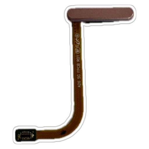 Produse - Banda flex cu senzor amprenta si buton on/off Samsung A26, Peach Pink