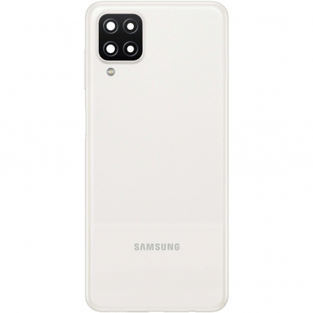 Spate telefon, capac baterie - Spate telefon: Capac baterie Samsung A12, Alb