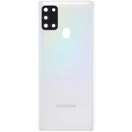 Spate telefon, capac baterie - Spate telefon: Capac baterie Samsung A21s, Alb